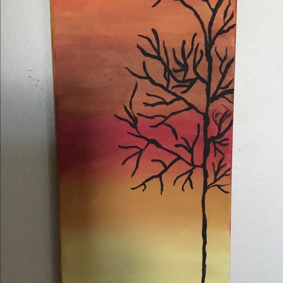 Black Mystic Tree At Sunset..Original - Picture 2 of 7